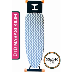 Asev Home Ütü Masası Kılıfı İpli Ayarlanabilir Isıya Dayanıklı Keçeli Büyük Boy Örtüsü Bezi 55X140CM Lavina