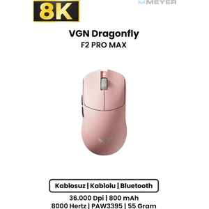 Meyer Gaming Vgn Dragonfly F2 Pro Max Ultra-Lightweight 8k Wireless Gaming Mouse