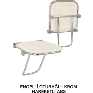 Engelli Oturağı Krom Hareketli Abs