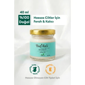 Dafneli Natural %100 Doğal Krem Deodorant, Ter koku önleyici, Hassas Ciltler İçin Uygun, Ferah, 40 ml