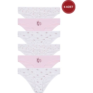 Koza İç Giyim Kadın 6'lı Pamuklu Basic Külot
