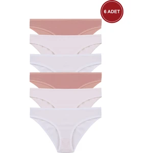 Koza İç Giyim Kadın 6'lı Pamuklu Basic Külot