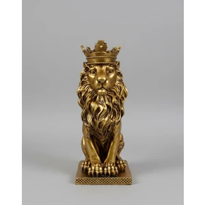 Modern Aslan Figürlü Biblo