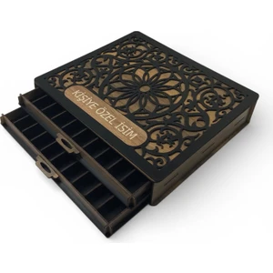 Çekmeceli 2 Katlı 20 Li Tesbih Kutusu