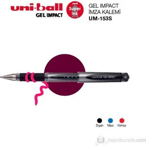 Uni Roller Kalem Gel Impact 1.0mm İmza Kırmızı