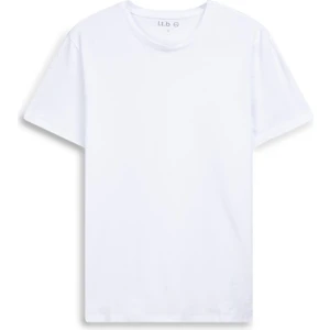 Kısa Kollu Bisiklet Yaka Basic Beyaz T-Shırt