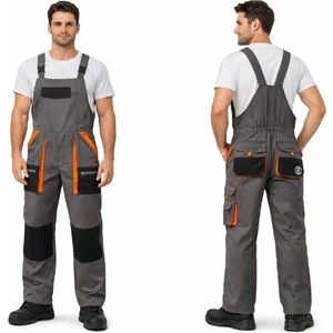 Orange Safety Workpro Bahçıvan Tulumu Gri