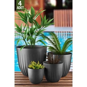 Nandy Home 4'lü Line Model Saksı Seti