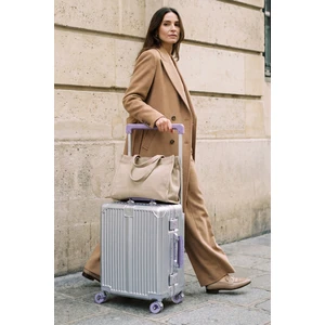 Boxy Pc Policarbon Kabin Boy Valiz Silver-Mor