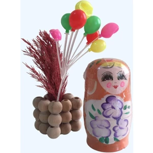 5’li Ahşap Matruşka Bebek