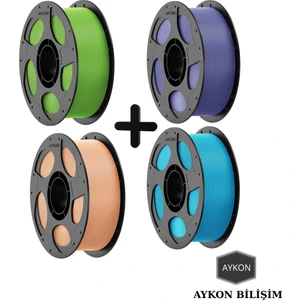 - Pantone  Pla Filament 4 Adet 1kg