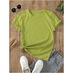 Kadın Lime Yeşili Oversize T-Shirt