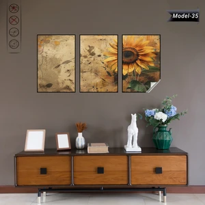 Akıllı Kağıt Statik Tutunma Özellikli Tablo - Poster Çiçek (Model- 35)