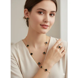 Yonca Motifli Takı Seti