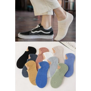 10 Çift Görünmez Renkli Çorap