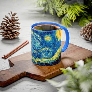 Van Gogh Yıldızlı Gece Baskılı Kupa