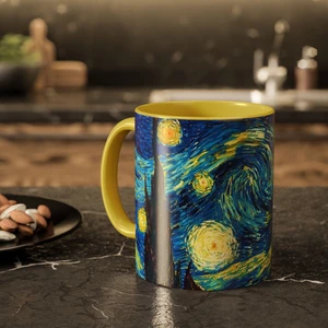 Van Gogh Yıldızlı Gece Baskılı Kupa