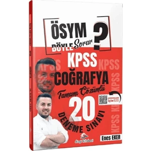 Dizgi Kitap Kpss Coğrafya Ösym Böyle Sorar 20 Deneme