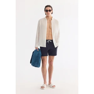 Erkek Lacivert Basic Relaxed Fit Deniz Şortu A61Y3800