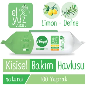 Natural Kişisel Bakım Havlusu 100 Yaprak