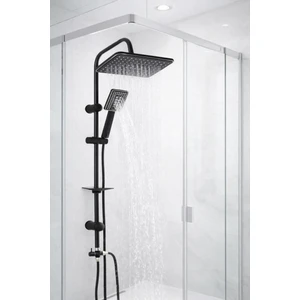 Siyah Robot Duş Seti. Lüx Paslanmaz Tepe Robot Duş Başlığı