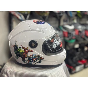 Avcı Motor Pembe Çeneli Çocuk Kask