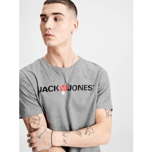 Jack & Jones Erkek Gri T-Shirt