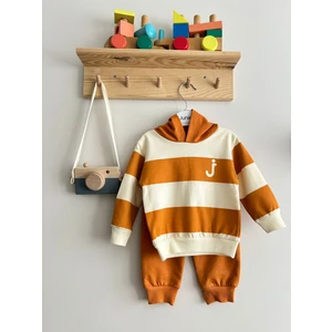 Junies Baby Çizgi Baskılı Ikili Takım