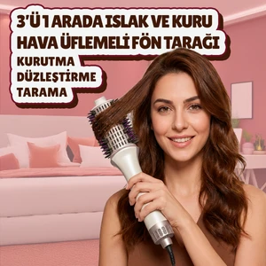 Veryfit Smoothstyle Fön Tarağı Islak ve Kuru Saçlar için Seramik Malzeme ile 215°C Isı Ayarı