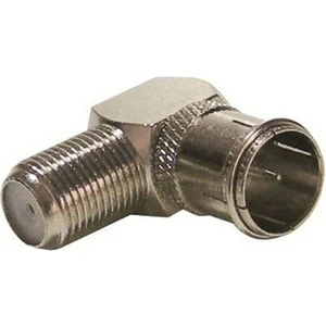 F Konnektör 90 Derece L Fiş Quick