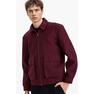 Regular Fit Fermuarlı Cepli Mont E9978AX25WN