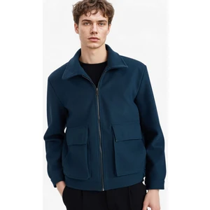 Regular Fit Fermuarlı Cepli Mont E9978AX25WN