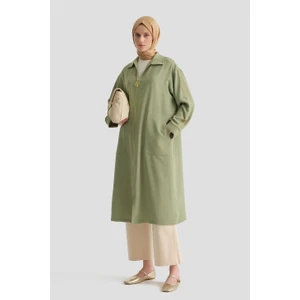 Fermuarlı Ferace Haki