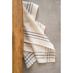 Waffle Mutfak Havlusu Set Off 2 Krem-Siyah