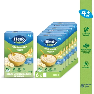 Hero Baby Sütlü Muzlu Pirinçli 200g x6
