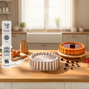 Golden Daisy Döküm Kek Kalıbı 25 cm