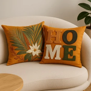 Desenli Kırlent Kılıfı 2'litakım