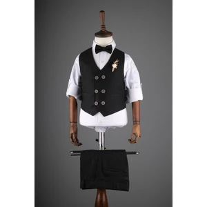 6 Düğmeli Yelekli Çocuk Takım Elbise