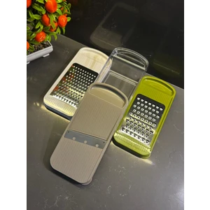 Hazneli Paslanmaz Bıçaklı 3'lü Rende Seti