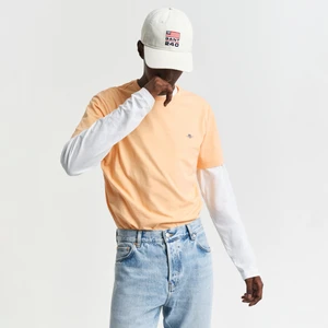 Erkek Turuncu Regular Fit Bisiklet Yaka T-Shirt