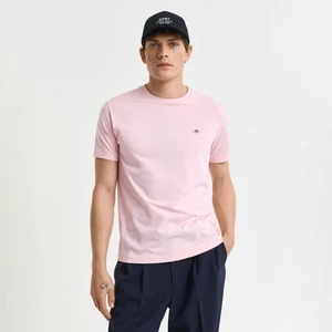 Erkek Pembe Regular Fit Bisiklet Yaka T-Shirt