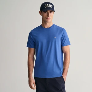 Erkek Mavi Regular Fit Bisiklet Yaka T-Shirt