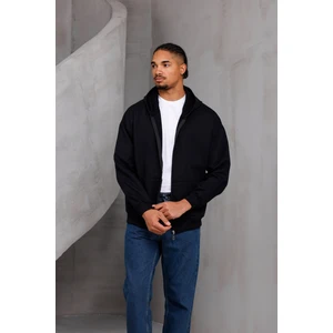 Erkek Overfit Fermuarlı Kapüşonlu Hırka