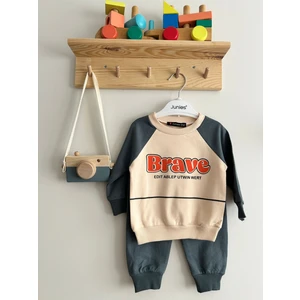 Junies Baby Brave Baskılı Bebek Takımı