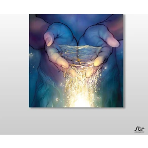 Su Portre Kanvas Tablo - 60x60cm