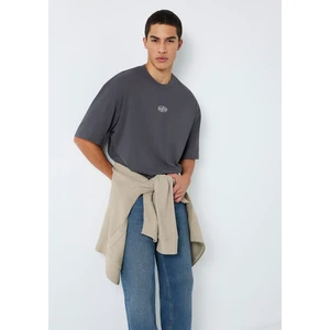 Mvjns Baskılı Antrasit Tişört 0613215-80955