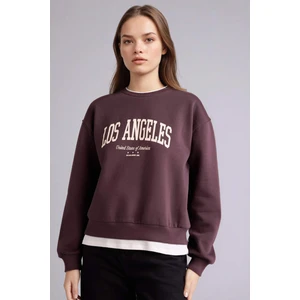 Relax Fit Baskılı Sweatshirt H1936AX25WN