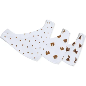 Messy Duck Fular Havlulu Mama Önlük 3'lü - Ayıcık