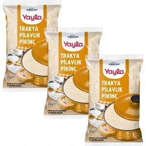 Trakya Pilavlık Pirinç 2 kg X3