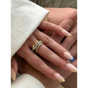 Çelik 3'lü Spinelli Yüzük